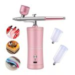 Mini airbrush készlet rózsaszín fotó