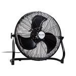 Nagy teljesítményű padló ventilátor 18"/45cm 200W -fekete fotó