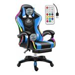 Likeregal 920 led gamer szék lábtartóval kék masszázs funkcióval fotó