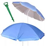 Kerti és strand napernyő - összecsukható, UV szűrős, 150 cm, kék fotó