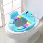 WC szűkítő karfával, kék fotó