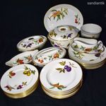 ROYAL WORCESTER GYÜMÖLCS MINTÁS 25 DB OS PORCELÁN ÉTKÉSZLET X fotó