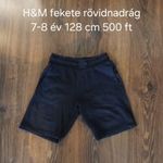 H&M fekete rövidnadrág 7-8 év 128 cm fotó