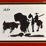 PICASSO KÉP " LOVAS TORREÁDOR BIKÁVAL " fotó
