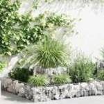 vidaXL horganyzott acél gabion virágtartó 120 x 120 x 20 cm fotó