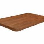vidaXL sötétbarna kezelt tömör fa fürdőszobai pult 60 x 40 x 2, 5 cm fotó
