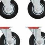 vidaXL 4 db önbeálló görgő 125 mm fotó