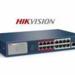 Hikvision Switch PoE - DS-3E0318P-E/M (16 port 100Mbps, 135W, 1 port 1000Mbps combo, L2) - HIKVISION fotó