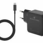 Bluestork Hálózati töltő - PW-BS-65-GAN-C-A (USB-C, USB-A, 65W, 1, 8m kábel, gyorstöltés, fekete) - B fotó