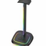 The G-Lab Fejhallgató állvány - K STAND NEON RGB (fekete, univerzális, csúszásgátló, RGB) - THE G-LA fotó