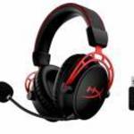 HyperX Fejhallgató - Cloud Alpha Wireless (Vezeték nélküli, USB, fekete/piros) - HYPERX fotó