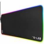 The G-Lab Egérpad - PAD RUBIDIUM (800x300x3mm; fekete, extra USB, vízálló, RGB LED) - THE G-LAB fotó