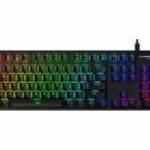 HyperX Mechanikus Billentyűzet - Alloy Origins Aqua (Vezetékes, USB, 81 gomb, HX Aqua switch, angol fotó