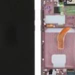 LCD Kijelző Samsung S908 (S22 Ultra) burgundy ORG GH82-27488B fotó