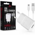 Maxlife USB hálózati töltő adapter + USB - Type-C kábel 1 m-es vezetékkel - 10W - Maxlife MXTC-01 US fotó