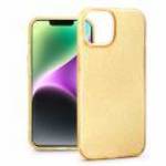 Apple iPhone 14 szilikon hátlap - Glitter - arany - Haffner fotó