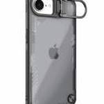 NILLKIN ICEBLADE PROP szilikon telefonvédő (ütésállóság, kitámasztó) FEKETE Apple iPhone 16e fotó