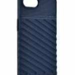 Szilikon telefonvédő (ütésállóság, csíkos, dombor minta) SÖTÉTKÉK Apple iPhone 16e - gigapack fotó