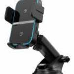 JOYROOM autós tartó (15W, tapadókorongos, műszerfalra, automata, wireless, 4.7-6.8" méret) FEKE fotó