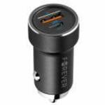 Forever CC-06 autós töltő 1xUSB-A és 1xUSB-C csatlakozással 20W PD QC - fekete fotó