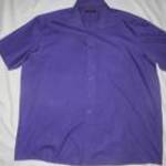 férfi lila rövid ujjú ing 3XL 48-s mb: 154 cm h: 86 cm Bugelfrei fotó