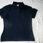 sötétkék rövid ujjú galléros póló mb: 92-120 cm h: 60 cm XL-s Fruit Lady Fit fotó
