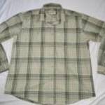 férfi zöld kockás hosszú ujjú ing 5XL 50/51-s mb: 144 cm h: 82 cm Beygent fotó