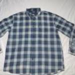 férfi kék kockás hosszú ujjú ing 4XL mb: 140 cm h: 81 cm Thomas Jeans fotó