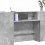 vidaXL recepciós pult betonszürke 200x50x103, 5 cm szerelt fa fotó