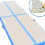 vidaXL kék PVC felfújható tornaszőnyeg pumpával 700 x 100 x 10 cm fotó