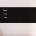 vidaXL fekete falra szerelhető edzett üveg mágnestábla 50 x 20 cm fotó
