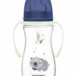 Canpol Babies EasyStart anti-kólikás cumisüveg világító fogantyúval 300ml (12h+) - Sleepy Koala - Ké fotó