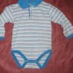 csíkos hosszú ujjú ing body 9-12 hó 74-80 cm Scamp fotó