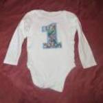 F&F fehér hosszú ujjú body 6-9 hó 68 - 71 cm 1-s minta fotó