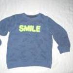 pulóver 92 cm Pepco Smile felírat fotó