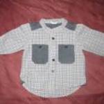 H&H kockás hosszú ujjú ing 2-4 hó 62- 68 cm álló nyakú fotó