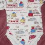 mintás rövid ujjú body 6-12 hó 74 - 80 cm Travel fotó