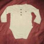 F&F drapp hosszú ujjú body 3- 6 hó 62-68 cm fotó