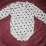 hintaló mintás hosszú ujjú body 6-12 hó 68 -74 - 80 cm fotó