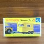 Matchbox Superfast #43 Pony Trailer eredeti doboz fotó