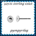 925-ös sterling ezüst ékszerkellék: fülbevaló kapocs, bedugós EFK B 38-3 fotó