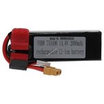 Helyettesítő modell / RC Akku 14.8V, Li-Polymer 2000mAh XT60 csatlakozó 105mm x 36mm x 32mm fotó