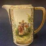 Antik, 1900 k. álomszép Royal Epiag porcelán tejkanna - 1 Forintért fotó