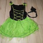 4 - 5 év lány boszorkány halloween jelmez, ruha és fejpánt 2000ft fotó