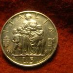 Olaszország ezüst 5 lira 1936 patina, ritka! fotó