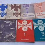 7db Táncdalfesztivál füzet egyben 1966 1967 1968 1969 fotó