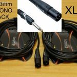 2x 6m XLR-6, 3mm Jack kábel Bespeco HDJM600 (Studio Mikrofon Gitár Hangfal) fotó