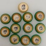 Eintracht Braunschweig - 1984-es csapat -Plexi üveges gombfoci nagyon jó állapotban eladó (ritkaság) fotó