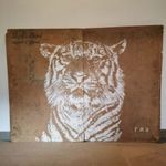 tigris fej fali kép fotó