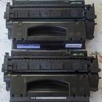 2db HP Q7553X (53X) (7553A) kifogyott toner fotó